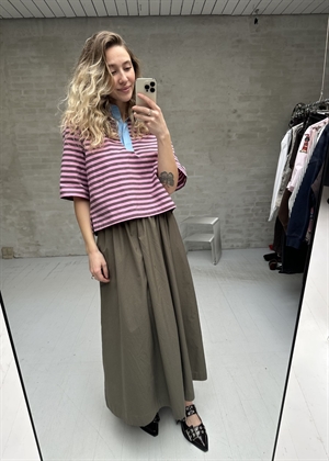 Striped cotton skjorte Purple Stella Nova